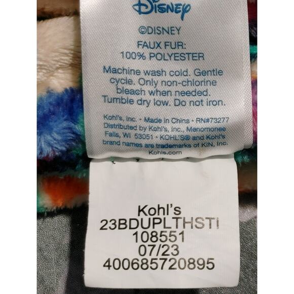 The Big One Oversized Disney Lilo & Stitch Faux Fur Throw Blanket Multicolor - Picture 3 of 3
